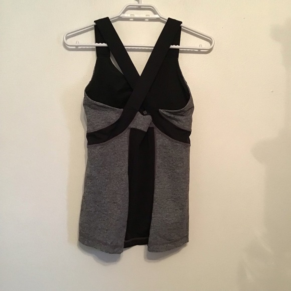 Rare Lululemon Push Ur Limits Tank Heathered Grey / Black - Picture 8 of 8